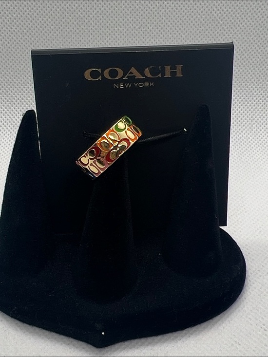 Coach Jewelry - Coach Multicolor Enamel Signature 'C' Ring